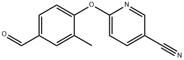 6-(4-ForMyl-2-Methylphenoxy)nicotinonitrile Struktur