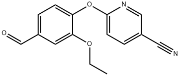 6-(2-Ethoxy-4-forMylphenoxy)nicotinonitrile Struktur