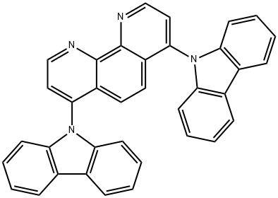 BUPH1 , 4,7-di(9H-carbazol-9-yl)-1,10-phenanthroline Struktur