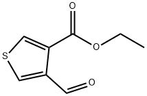 4-ホルミルチオフェン-3-カルボン酸エチル 化學(xué)構(gòu)造式