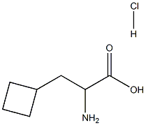 Cyclobutanepropanoic acid, a-aMino-, hydrochloride Struktur