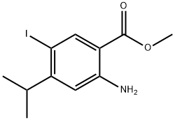 Methyl 2-aMino-5-iodo-4-isopropylbenzoate Struktur