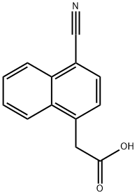 (4-Cyanonaphthalen-1-yl)acetic acid Struktur