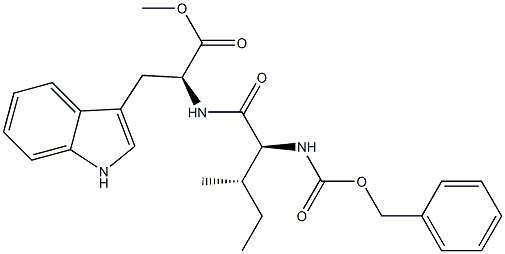 CARBOBENZYLOXY-L-ISOLEUCYL-L-TRYPTOPHAN METHYL ESTER Struktur