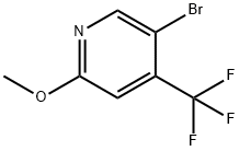 5-BroMo-2-Methoxy-4-trifluoroMethyl pyridine Struktur