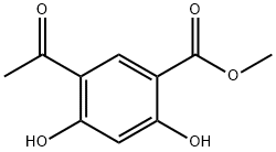 Benzoic acid, 5-acetyl-2,4-dihydroxy-, Methyl ester Struktur