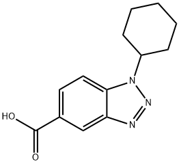 1-Cyclohexyl-1,2,3-benzotriazole-5-carboxylic acid Struktur