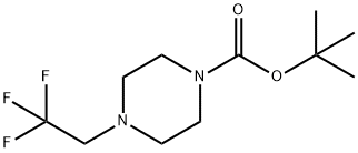 tert-butyl 4-(2,2,2-trifluoroethyl)piperazine-1-carboxylate Struktur