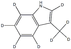 3-(Methyl-d3)-1H-Indole-2,4,5,6,7-d5 Struktur