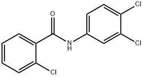 2-chloro-N-(3,4-dichlorophenyl)benzamide Struktur