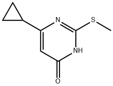 6-Cyclopropyl-2-(Methylthio)pyriMidin-4(3H)-one Struktur