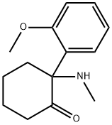 Cyclohexanone, 2-(2-Methoxyphenyl)-2-(MethylaMino)- Struktur