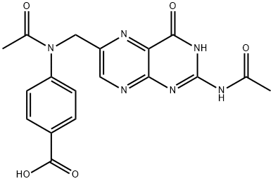 4-[Acetyl[[2-(acetylaMino)-1,4-dihydro-4-oxo-6-pteridinyl]Methyl]aMino]benzoic Acid Struktur