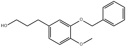 3-(3-(Benzyloxy)-4-Methoxyphenyl)propan-1-ol Struktur