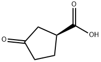 (S)-3-Oxocyclopentanecarboxylic acid Struktur