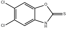 5,6-Dichloro-2(3H)-benzoxazolethione Struktur