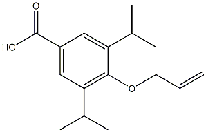 4-(Allyloxy)-3,5-diisopropylbenzoic acid Struktur