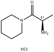 (R)-2-氨基-1-(1-哌啶基)-1-丙酮鹽酸鹽 結(jié)構(gòu)式