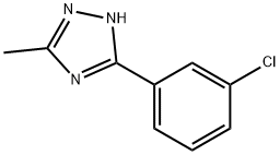 3-(3-Chlorophenyl)-5-Methyl-1H-1,2,4-triazole Struktur