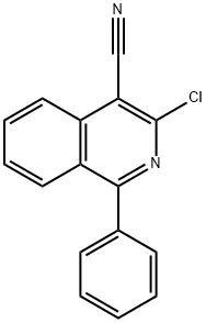 3-Chloro-1-phenylisoquinoline-4-carbonitrile Struktur