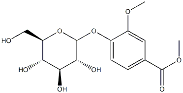 Methyl vanillate glucoside Struktur