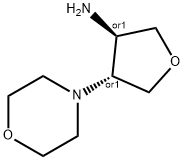 trans-4-(4-morpholinyl)tetrahydro-3-furanamine(SALTDATA: 2HCl) Struktur