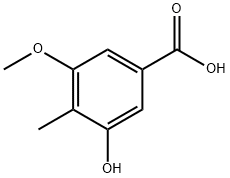 3-Hydroxy-5-Methoxy-4-Methylbenzoic acid Struktur