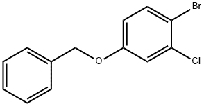 4-Benzyloxy-1-broMo-2-chloro-benzene Struktur