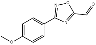 3-(4-Methoxyphenyl)-1,2,4-oxadiazole-5-carbaldehyde Struktur