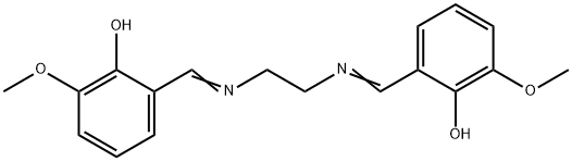 N,N'-bis(2-hydroxy-3-Methoxy-benzylidene)ethylenediaMine Struktur