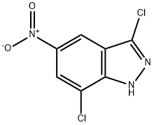 3,7-Dichloro-5-nitro-1H-indazole Struktur