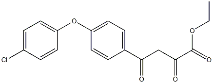 Ethyl 4-(4-(4-chlorophenoxy)phenyl)-2,4-dioxobutanoate Struktur