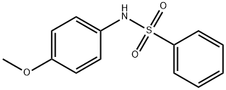 N-(4-methoxyphenyl)benzenesulfonamide Struktur