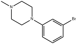 1-(3-broMophenyl)-4-Methylpiperazine Struktur