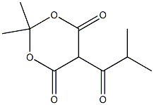 2,2-diMethyl-5-(2-Methylpropanoyl)-1,3-dioxane-4,6-dione Struktur