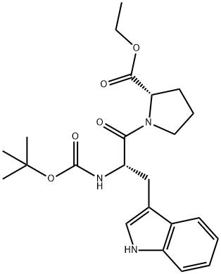 (R)-Methyl 1-((S)-2-(tert-butoxycarbonylaMino)-3-(1H-indol-3-yl)propanoyl)pyrrolidine-2-carboxylate Struktur