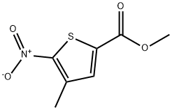 Methyl 4-Methyl-5-nitrothiophene-2-carboxylate Struktur