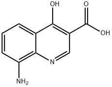 3-Quinolinecarboxylicacid,8-amino-4-hydroxy-(9CI) Struktur