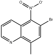 6-BroMo-8-Methyl-5-nitroquinoline Struktur