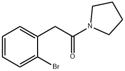 2-(2-broMophenyl)-1-(pyrrolidin-1-yl)ethanone Struktur