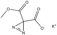 3H-Diazirine-3,3-dicarboxylic acid monomethyl ester potassium salt Struktur