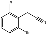 2-(2-broMo-6-chlorophenyl)acetonitrile Struktur