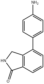 1H-Isoindol-1-one, 4-(4-aMinophenyl)-2,3-dihydro- Struktur