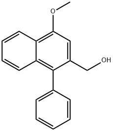 (4-Methoxy-1-phenylnaphthalen-2-yl)Methanol Struktur