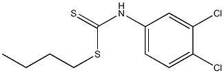 Butyl (3,4-dichlorophenyl)carbaModithioate Struktur