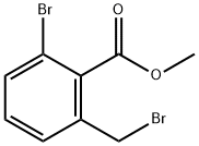 Benzoic acid, 2-broMo-6-(broMoMethyl)-, Methyl ester Struktur