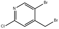 5-BroMo-4-(broMoMethyl)-2-chloropyridine Struktur