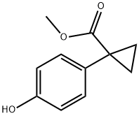 Methyl 1-(4-hydroxyphenyl)cyclopropane-1-carboxylate Struktur