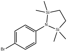 1-Aza-2,5-disilacyclopentane, 1-(4-broMophenyl)-2,2,5,5-tetraMethyl- Struktur