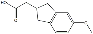 2-(5-Methoxy-2,3-dihydro-1H-inden-2-yl)acetic acid Struktur